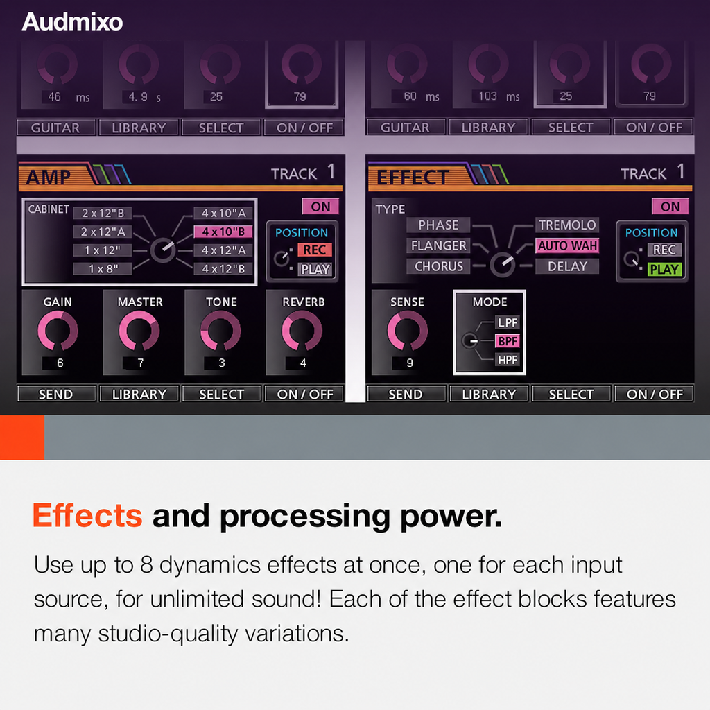 DP-24SD 24-Track Digital Portastudio Recorder with 8 XLR Inputs & Built-In Effects