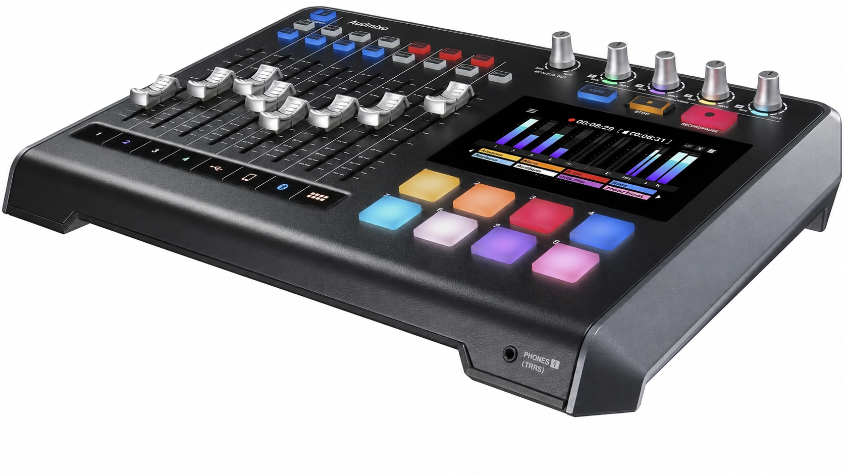 Mixcast 4 Podcast Production Studio with Mixer, Recorder & USB Audio Interface