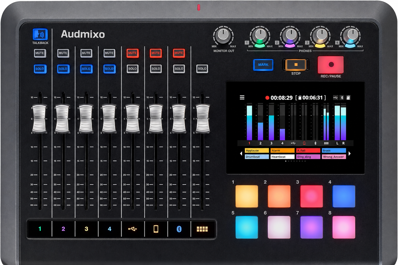 Mixcast 4 Podcast Production Studio with Mixer, Recorder & USB Audio Interface
