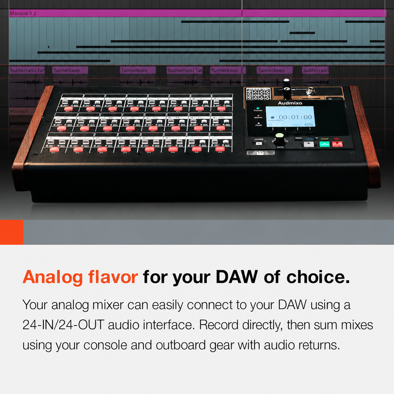 Studio Bridge 24-Channel Multitrack Recorder & USB Audio Interface with MIDI