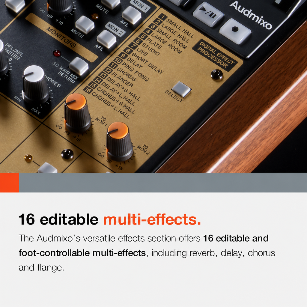 Model 16 16-Track Analog Mixer with Digital Recorder & USB Audio Interface