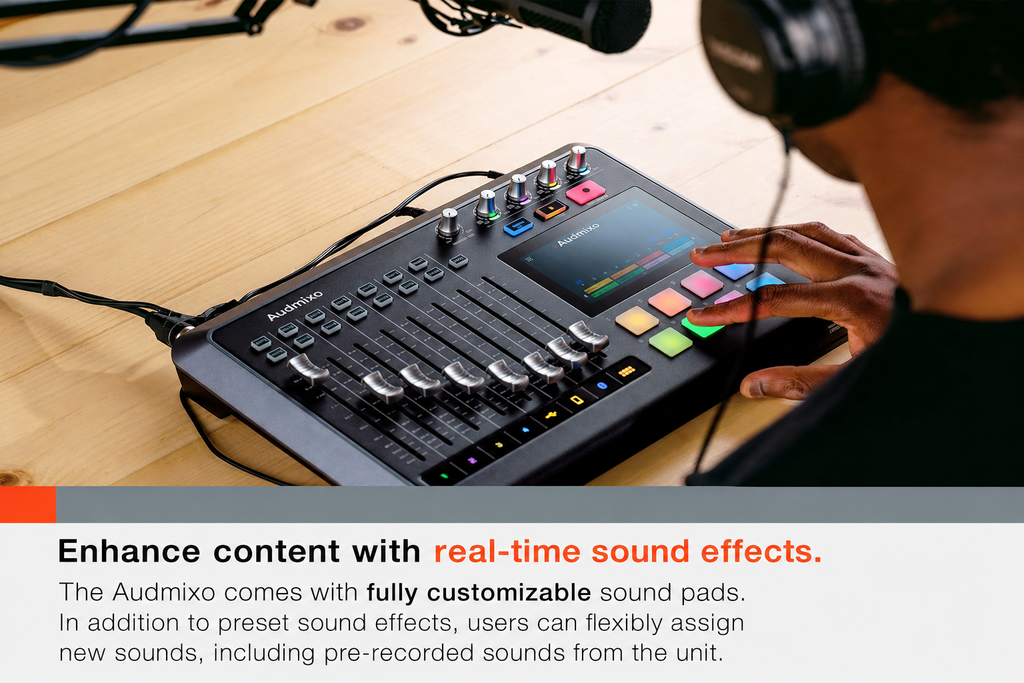 Mixcast 4 Podcast Production Studio with Mixer, Recorder & USB Audio Interface