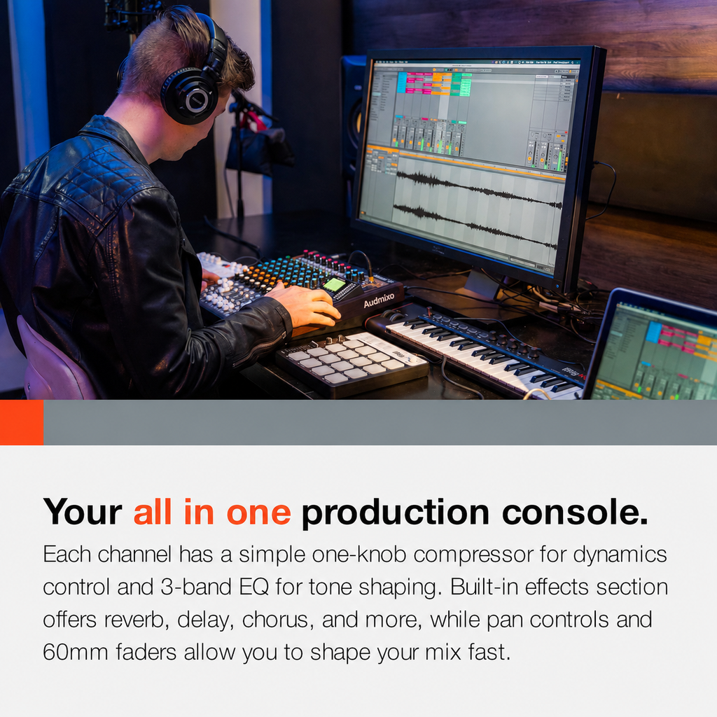 Model 12 Professional 12-Track Digital Mixing Console with Recording & DAW Control
