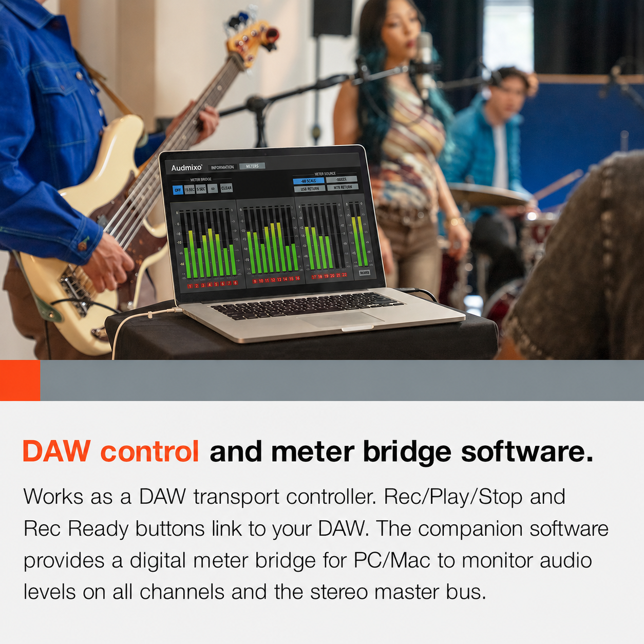 Studio Bridge 24-Channel Multitrack Recorder & USB Audio Interface with MIDI