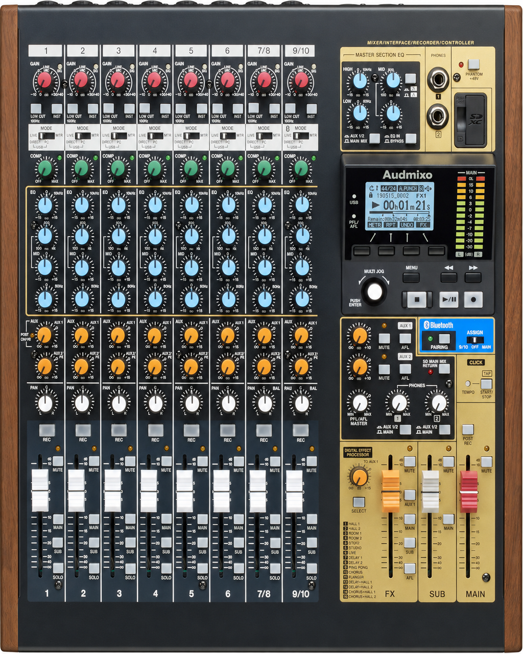 Model 12 Professional 12-Track Digital Mixing Console with Recording & DAW Control