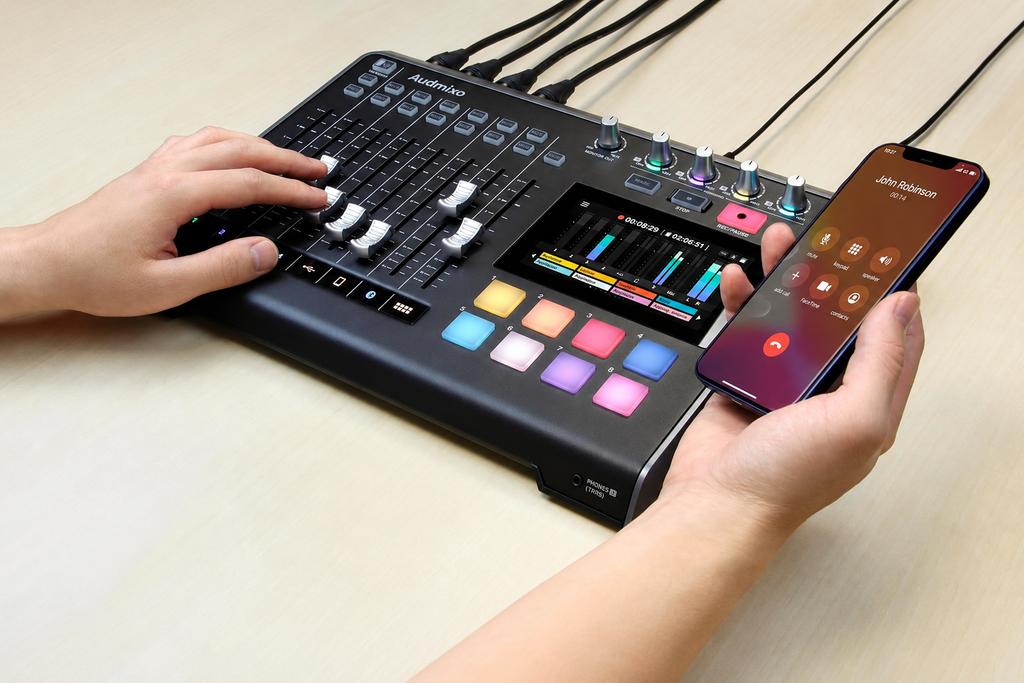 Mixcast 4 Podcast Production Studio with Mixer, Recorder & USB Audio Interface