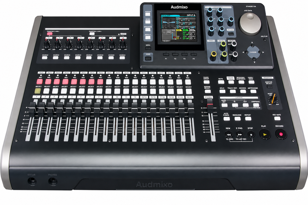 DP-24SD 24-Track Digital Portastudio Recorder with 8 XLR Inputs & Built-In Effects